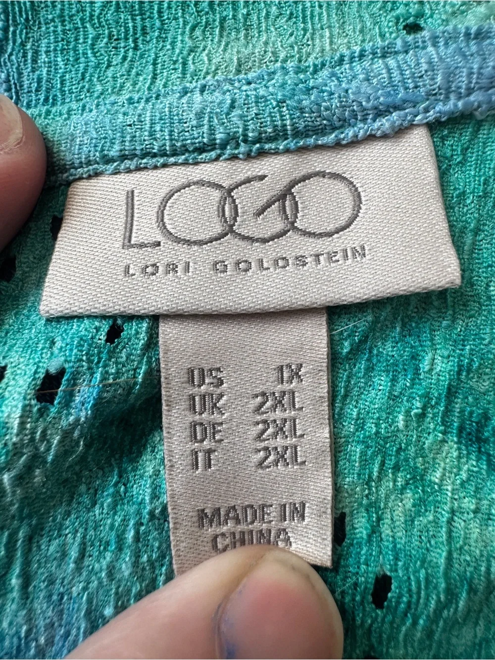 LOGO Lori Goldstein Eccentric Art Teacher Aesthetic Cardigan Kimono 1X - Picture 7 of 8